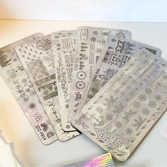 HUGE LOT 50+ Unopened Nail Polish Wraps Strips Stamps Rhinestones